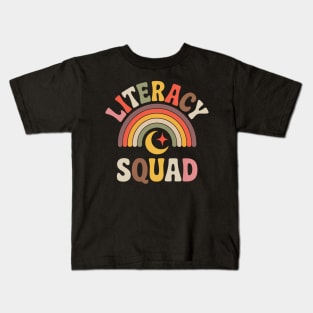 Literacy Squad Reading Teacher Interventionist Specialist Kids T-Shirt